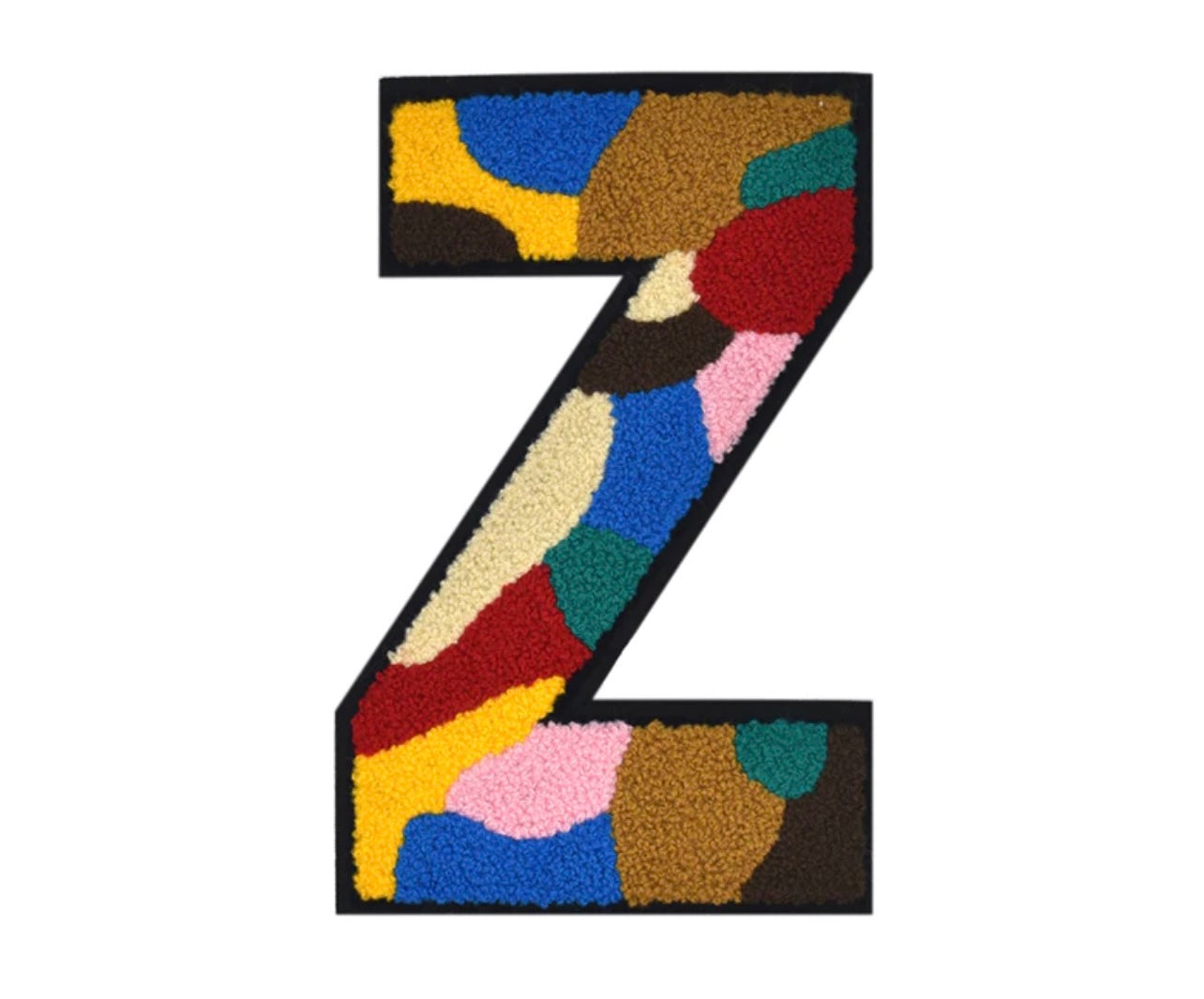 CHENILLE MULTICOLOR LETTER PATCH