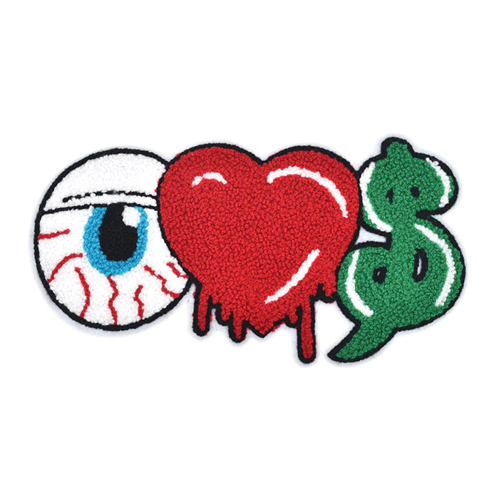 Eye Love Money Chenille Patch
