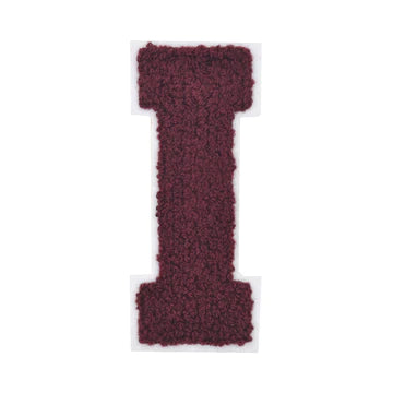 CHENILLE MAROON LETTER PATCH