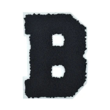 CHENILLE BLACK LETTER PATCH
