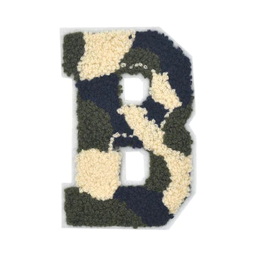 CHENILLE MULTI-COLOR LETTER PATCH