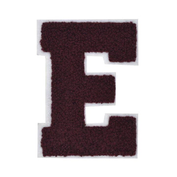 CHENILLE MAROON LETTER PATCH