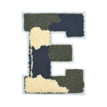 CHENILLE MULTI-COLOR LETTER PATCH