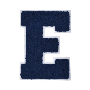 CHENILLE NAVY BLUE LETTER PATCH