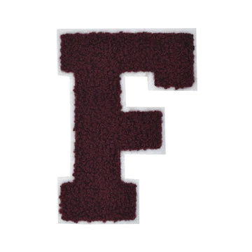 CHENILLE MAROON LETTER PATCH