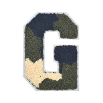 CHENILLE MULTI-COLOR LETTER PATCH