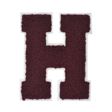 CHENILLE MAROON LETTER PATCH