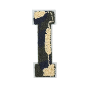 CHENILLE MULTI-COLOR LETTER PATCH