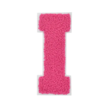 CHENILLE CANDY PINK LETTER PATCH