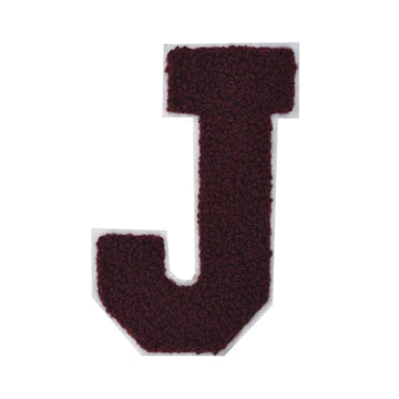 CHENILLE MAROON LETTER PATCH