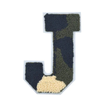 CHENILLE MULTI-COLOR LETTER PATCH