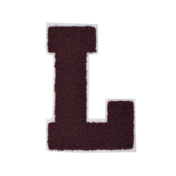CHENILLE MAROON LETTER PATCH