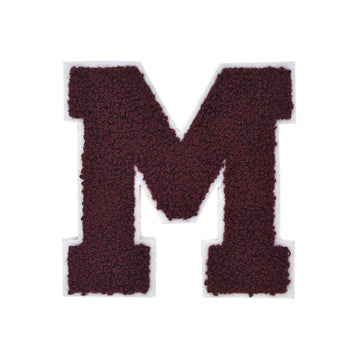 CHENILLE MAROON LETTER PATCH