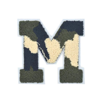 CHENILLE MULTI-COLOR LETTER PATCH