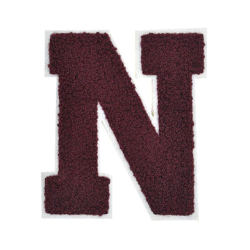 CHENILLE MAROON LETTER PATCH