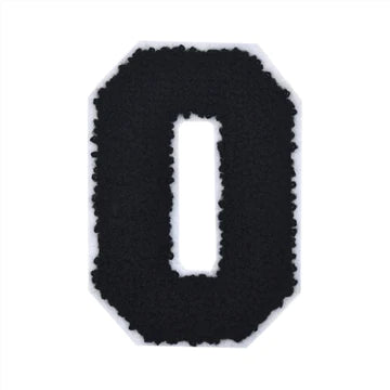 CHENILLE BLACK LETTER PATCH