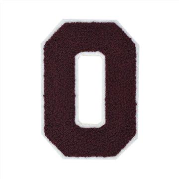 CHENILLE MAROON LETTER PATCH