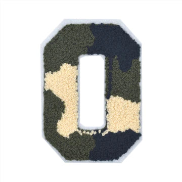 CHENILLE MULTI-COLOR LETTER PATCH