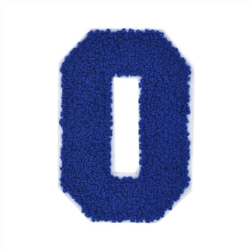 CHENILLE ROYAL BLUE LETTER PATCH