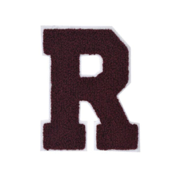 CHENILLE MAROON LETTER PATCH