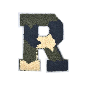 CHENILLE MULTI-COLOR LETTER PATCH