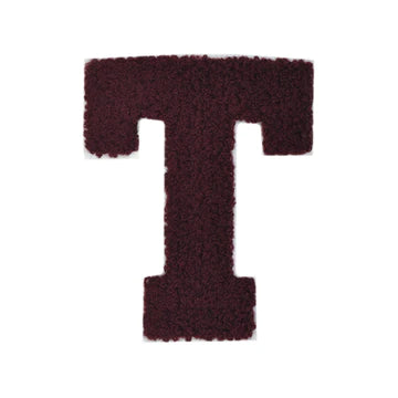 CHENILLE MAROON LETTER PATCH