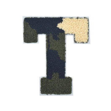 CHENILLE MULTI-COLOR LETTER PATCH