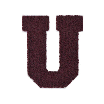 CHENILLE MAROON LETTER PATCH