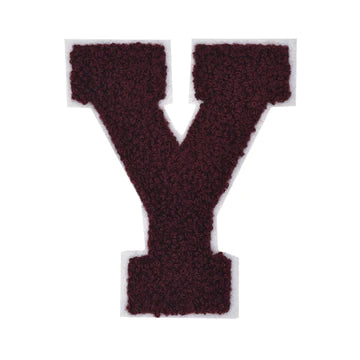 CHENILLE MAROON LETTER PATCH