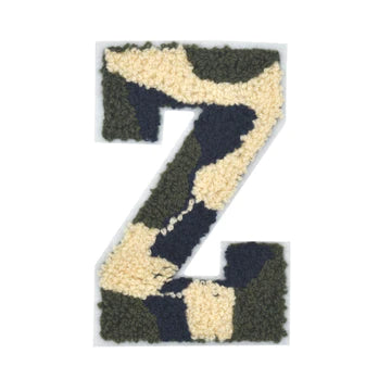 CHENILLE MULTI-COLOR LETTER PATCH